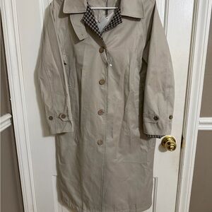 Beige Women's Trench Coat - Classic Lightweight Overcoat Oversized